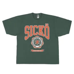 남자 티셔츠 23 Sicko Green Miami에서 태어난 고통에서 태어난 Ian Connor T 셔츠 티셔츠 힙합 스케이트 보드 거리 면화 티셔츠 티 탑 케네이 218 230617