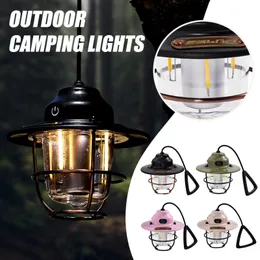 Handwerkzeuge Außenbeleuchtung Campingleuchten USB-Aufladung Retro-Leuchten LED-Laternen Pferdezelt Atmosphäre Campingleuchten Zubehör 230617