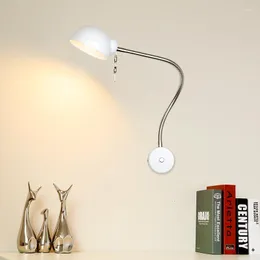 Lampa ścienna klasyczna nordycka loft w stylu przemysłowym regulowane lampy kinkietowe Jielde vintage LED do salonu w sypialni łazienka