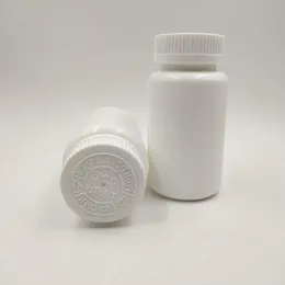 100pcs 150 ml 150 cm3 biała plastikowa pigułki HDPE butelka butelka Pojemnik witaminowy z CRC CAPS Pokrywa dla medycznych JSSMS
