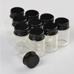 22*35*14mm 6ml küçük cam şişeler alüminyum vida kapağı mini şeffaf açık boş camlar metal kapak şişeleri boteller 100pcs mxqtc