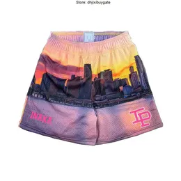 Inaka Ip Shorts Men Fitness Beach Pants Basketball Training Street Trend Sweatpants Mesh Breathable GHMK