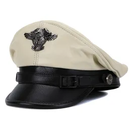 GorroSkull Caps Designer Boné Boina Masculina Estilo Chapéu e Feminina Capitão Motocicleta Couro Gorras Para Hombres Gorra 230617