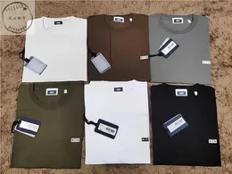 ستة ألوان صغيرة Kith Tee 2022SS الرجال نساء الصيف صبغ Kith T Shirt قمم عالية الجودة مربع مربع تناسب الأكمام القصير ها