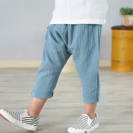 Шорты детские брюки летние малыши гарем белье для мальчиков мальчики для девочек брюки с плиссированными мальчиками девочка Solid 230617