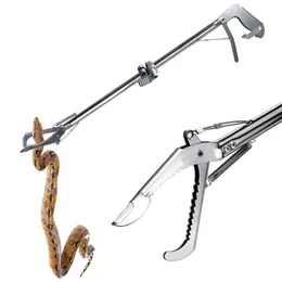 Limpeza 47 polegada cobra tong coletor grabber ferramenta réptil captura equipamento profissional dobrável réptil tong
