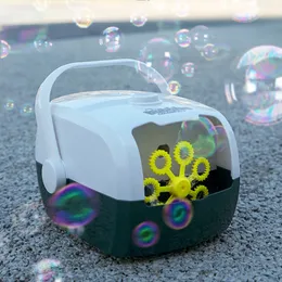 Neuheit Spiele Automatische Blasenmaschine Blasengebläse Tragbarer Blasengenerator Kinder Interessante Seifenblase Baby Outdoor Spielzeug Geschenk 230617