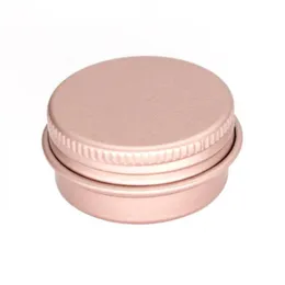 100 x 15g 10g 30g пустое мини -розовое золото алюминиевый крем -крем -банка горшок для ногтя макияж глянцевый блеск пустые косметические металлические контейнеры okwnr