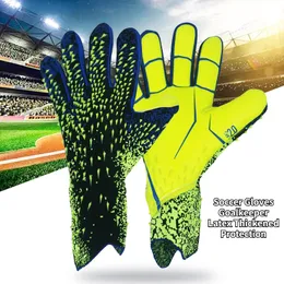 Sports Gloves Professional Football Gloves Goalkeeper Latex Thickened Protection Adults Child Goalkeeper Sports Football Goalie Soccer Gloves 230617