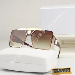 Óculos de sol polarizados de designer de luxo para homens e mulheres Óculos de sol unissex Goggle Beach Sun Glasses Retro Square Frame UV400 Top Quality With Box