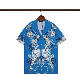 Luksusowe designerskie koszule 23SS Koszula Casual Męskie Koszulka Modna Marka Marka Marka Odzież Dziesięć koszulki Paisley Bowling Shirt