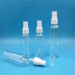 100 pcs/lot Free Shipping 50 60 100 120 150 ml Clear Retillable Plastic Spray Perfume Bottles Empty Cosmetic Upbeh