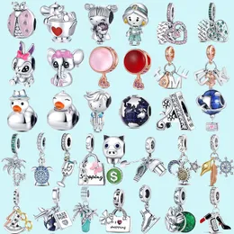 925 sterling silver charms for pandora jewelry beads Bracelet Shoes Bag Lipstick Series charm set Pendant DIY