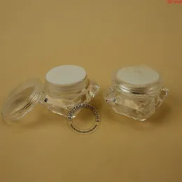 80pcs/Lot Wholesale Plastic 5G Cream Cream Jar 1/6oz زجاجة صغيرة الماس مثل الحاوية الصغيرة القابلة لإعادة التعبئة عالي الجودة qty orhpu