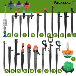 Watering Equipments 24 Types Greenhouse Sprinkler Dripper Drip Irrigation Garden Adjustable Mist Emitters Stake Micro Spray Rotating Nozzle