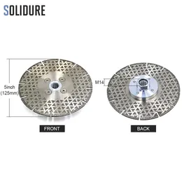 Zaagbladen 125mm Electroplated Diamond cutting Blade with M14 Flange For marble or engineered stone Circular Saw blade