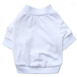 Abbigliamento per cani Abbigliamento per animali Vestiti T-shirt in jersey bianco puro fai-da-te Promozione