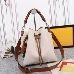Fashion Bucket Bag Backpack Chain Alphabet Crossbody Leather Pattern Style Shoulder Purse Bag Lady Classic Handbags Satchel Uetug