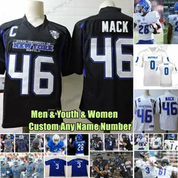 Anpassad S-6XL Buffalo Bulls College fotbollströjor Khalil Mack Shaun Dolac Cole Snyder Mike Washington Ron Cook Jr. Williams Jamari Gassett Alla namnnummer Jersey