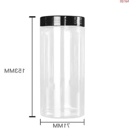 20 шт. 500 мл пустой прозрачный круглый пластиковый дисплей PORT CORET COSMETIC CREAM JAR BARM Container PackagingGood QTY MSRJT