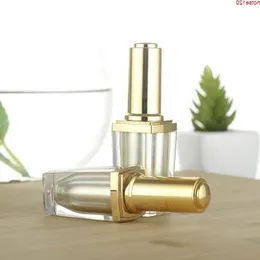 Nagelgel polsk flaska tom med ett lock borste naglar konst kosmetiska förpackningar 10 ml guld akryl lim flaskor 100 st/lotgoods rtlmw