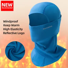 Велосипедные шапки маски Rockbros Winter Scarf Motorcle Mask Сохраняйте теплую велосипедную маску балаклавы лыжной маски для рыбалки с лыжным шарфом для шарф -шарф -шарф Sport Mask 230617