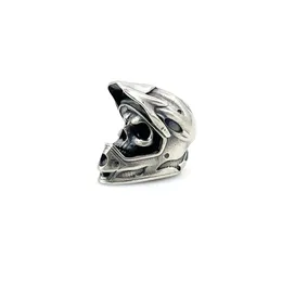 تسلق الحبال EDC Wear Paracord أدوات Paracord White Brass Death Knight Skull Dnife Beads Lanyard Pendants Key Rings Zipper DIY accessories 230617