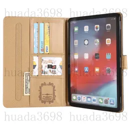 iPad Pro 11 고급 태블릿 케이스 IPAD AIR10.5 AIR1 2 MINI45 IPAD10.2 IPAD56 디자이너 패션 자기 플립 가죽 카드 포켓 iPad 12.9 케이스