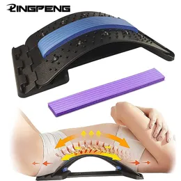 Integriertes Fitness-Equip-Taillenmassagegerät, Rückenstrecker zur Schmerzlinderung, Wirbelsäulendeck, Bandscheibenvorfall, Multilevel-Stretching-Gerät 230617