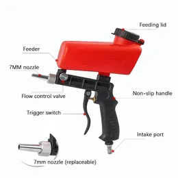 SprayPistolen Kkmoon T180K Spray Gun Gravity Feed Airbrush Kit med 1,8 m slang 0,2 mm/0,3 mm/0,5 mm nålkoppar luftborste för färg för färg