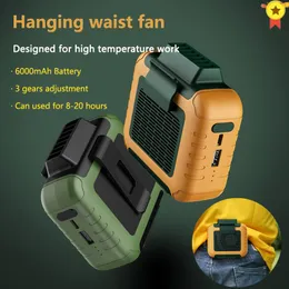 Fãs mais novos USB portátil fã de cintura pendurada por portátil com bateria de recarga Ultra Soil Wearable Electric Fan Electral Handheld Air Conditioner