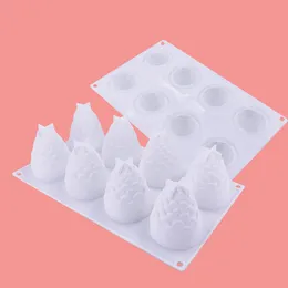 베이킹 무스 케이크를위한 3D 초콜릿 곰팡이 토끼 모양 실리콘 곰팡이 DIY 초콜릿, 무스 케이크, 젤리, 푸딩 1224503에 적합한 다기능 촛불 금형