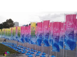 rettangolo di stampa a sublimazione per esterni personalizzato giappone ristorante display banner personalizzato fronte negozio pubblicità giapponese nobori display bandiere pubblicitarie