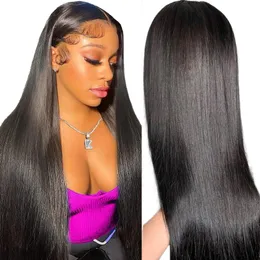Glueless HD Lace Human Hair Wigs HD Lace Wig 13 x 4ストレートレースフロントかつか人間の髪のブラジルのかつら