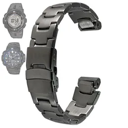 Bracelet en acier inoxydable pour Casio Prg-300 prw-6000 prw-6100 prw-3000 prw-3100 bracelets de montre T190620216w