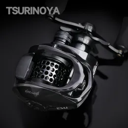 Baitcasting Reels Tsurinoya Рыбалка ураган 50 150 Универсальный латунный шестерн гладкий высокоскоростной прочность на длительный срок 6.6 1 230619