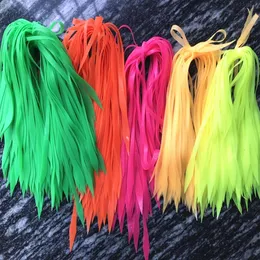 Köder, Köder, 50 Stück, 5 Farben, bunt, Silikon-Streamer, Spinnerbait, Buzzbait, Gummi-Jig-Köder, Rock, verschiedene Farben, 230619