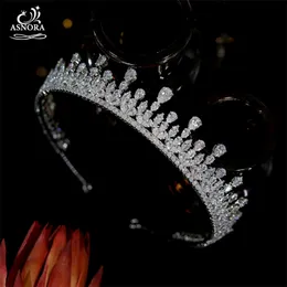 Hair Clips Barrettes ASNORA Bridal Lengthened Headdress Is Made Of Water Drop Gemstones. Wedding Crown Tiaras A01083 230619