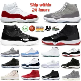 jumpman 11 Basketball shoes for mens womens georgetown bred concord space jam men 11s cherry midnight navy cool grey DMP 25th anniversary red barons sneaker shoe 36-48