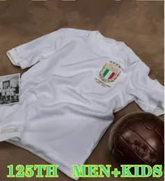 2023 24 Italien 125-årsjubileum fotbollströjor Italien hemma 23 24 maglie da calcio VERRATTI CHIESA GNONTO fotbollströja LORENZO PINAMONTI POLITANO GRIFO uniform