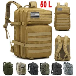 Outdoor Bags Military Tactical Backpack Large Assault Pack Molle Bug Out Bag Rucksacks for Hiking Camping Trekking Hunting 230617