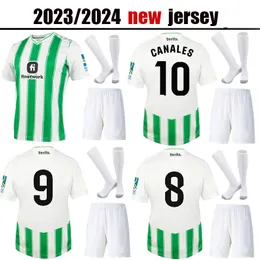 2023 2024 Real Betis Futbol Formaları JUANMI B.IGLESIAS çocuk kiti çorapları 23 24 JOAQUIN CANALES FEKIR Futbol Forması ALEX MORENO WILLIAN J. Erkek Jersey erkek çocuk