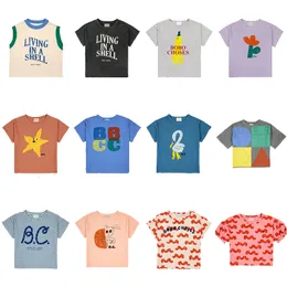 T-Shirts Bobo Çocuk T-Shirt İlkbahar Yaz İnsil Bebek Erkek ve Kızlar Günlük Karikatür Kısa Kollu Top 1-11y 230617