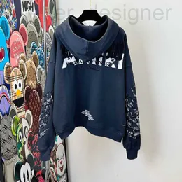 Mäns plus -hoodies tröjor Sweatshirts Designer Round Neck broderad och tryckt Polar Style Summer Wear With Street Pure Cotton QFQ UX49