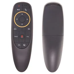 G10 Voice Air Fly Mouse, 2.4G Wireless 6 Axis Gyroscope Air Mouse Remote Control, IR Learning Controller para Android TV Box T9 H96 Max X96 X88 Mini M8s A95x