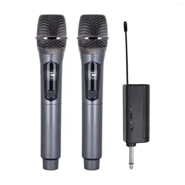 Microphones Wireless Microphone System Handheld Multipurpose Mic With Rechargeable Receiver For Karaoke Machine Speaker FL