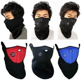 Bandanas Warm Fleece Bike Half Face Mask Cover Hood Protection Cycling Ski Sports Outdoor Winter Neck Guard Scarf