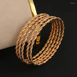 Bangle Dicai Gold Bracelets Etiopia Fashion Women Bridal Wedding Biżuter