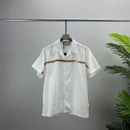 Camisas masculinas de grife de verão manga curta camisas casuais moda polos soltos estilo praia camisetas respiráveis camisetas roupas M-3XL Q9