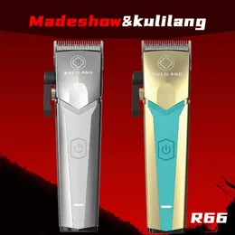 Clippers Trimmers Madeshow Kulilang R66 R77F Professionell herrhår Clipper Trimmer Wireless Barber 7200 rpm USB Laddning Oil Head Push Salon 230619